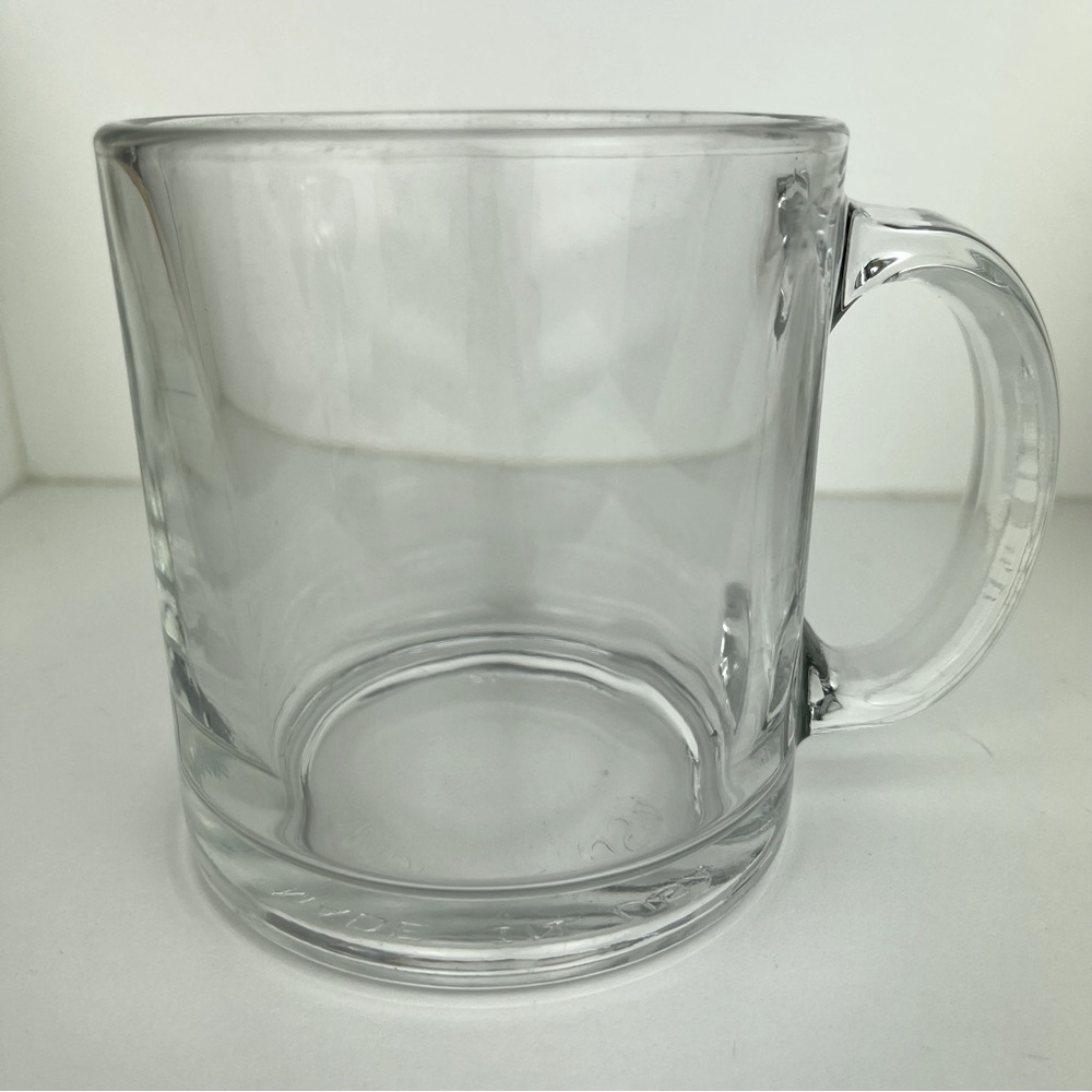See-Through Glass Mug "Made in USA"